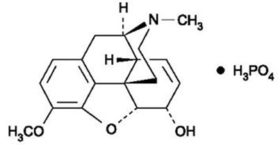 Image Of Chemical Structure For Codeine Phosphate (Chemical Structure Codeine Phosphate)